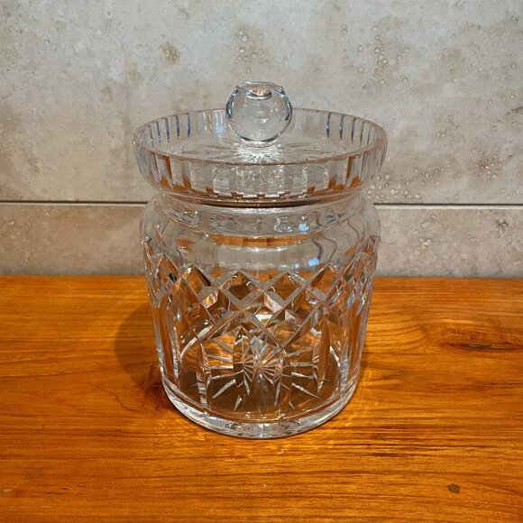 Waterford Crystal Lismore Biscuit Barrel with Lid - Picture 1 of 2